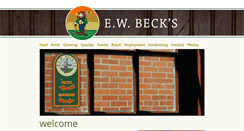 Desktop Screenshot of ewbecks.com